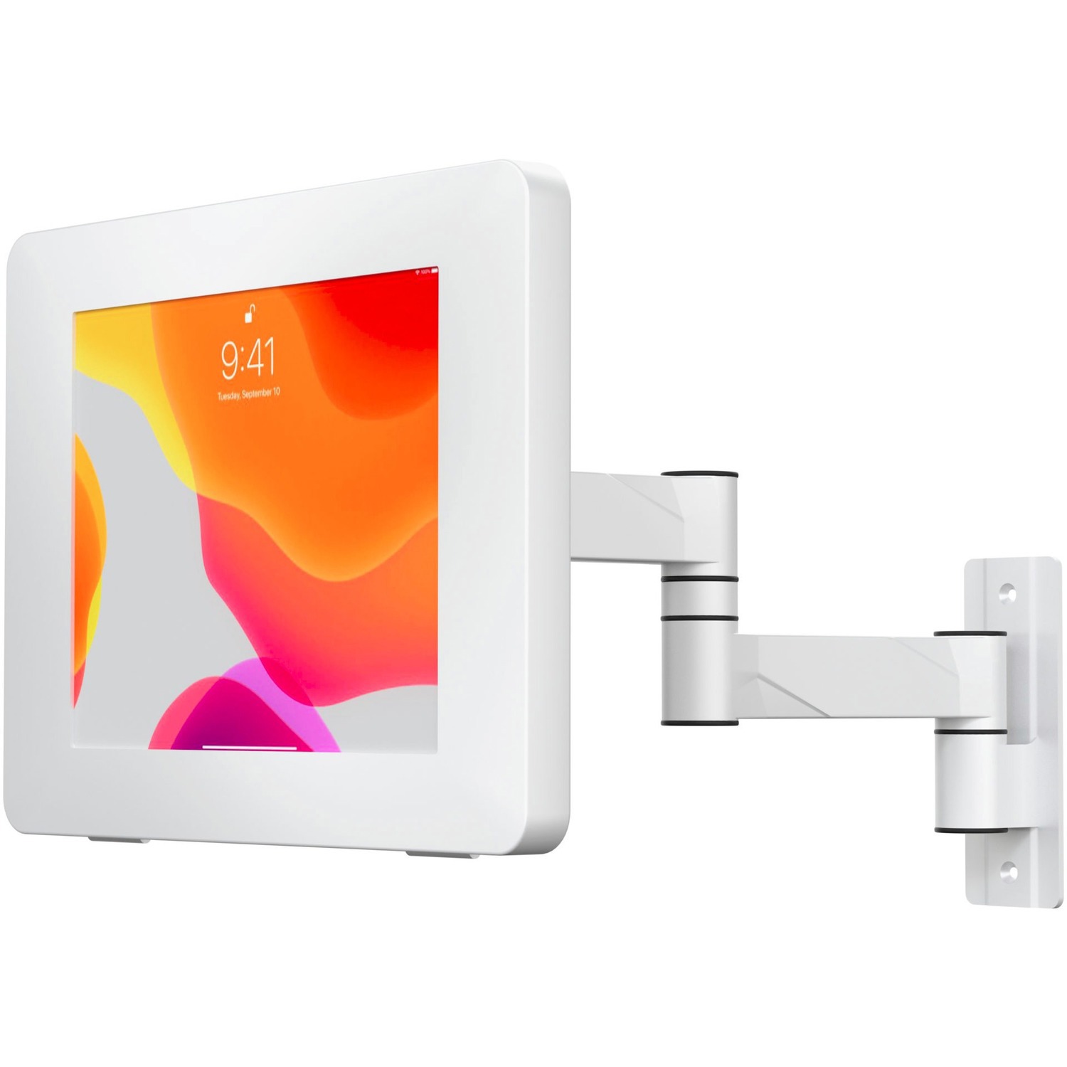 CTA Digital VESA Wall Mount Arm with Enclosure for iPad Gen 7-10 & 7-11" Tablets