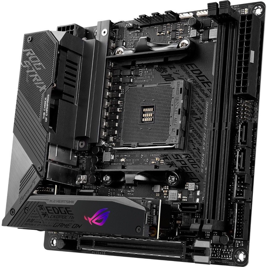Asus ROG Strix X570-I Gaming Desktop moederbord - AMD X570 chipset - Socket AM4 - Mini ITX