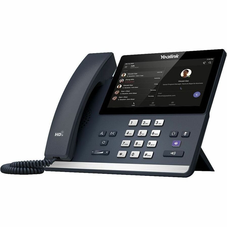 Yealink MP56 E2 IP Phone - Corded - Corded/Cordless - Bluetooth, Wi-Fi - Wall Mountable, Stand Mountable - Classic Gray