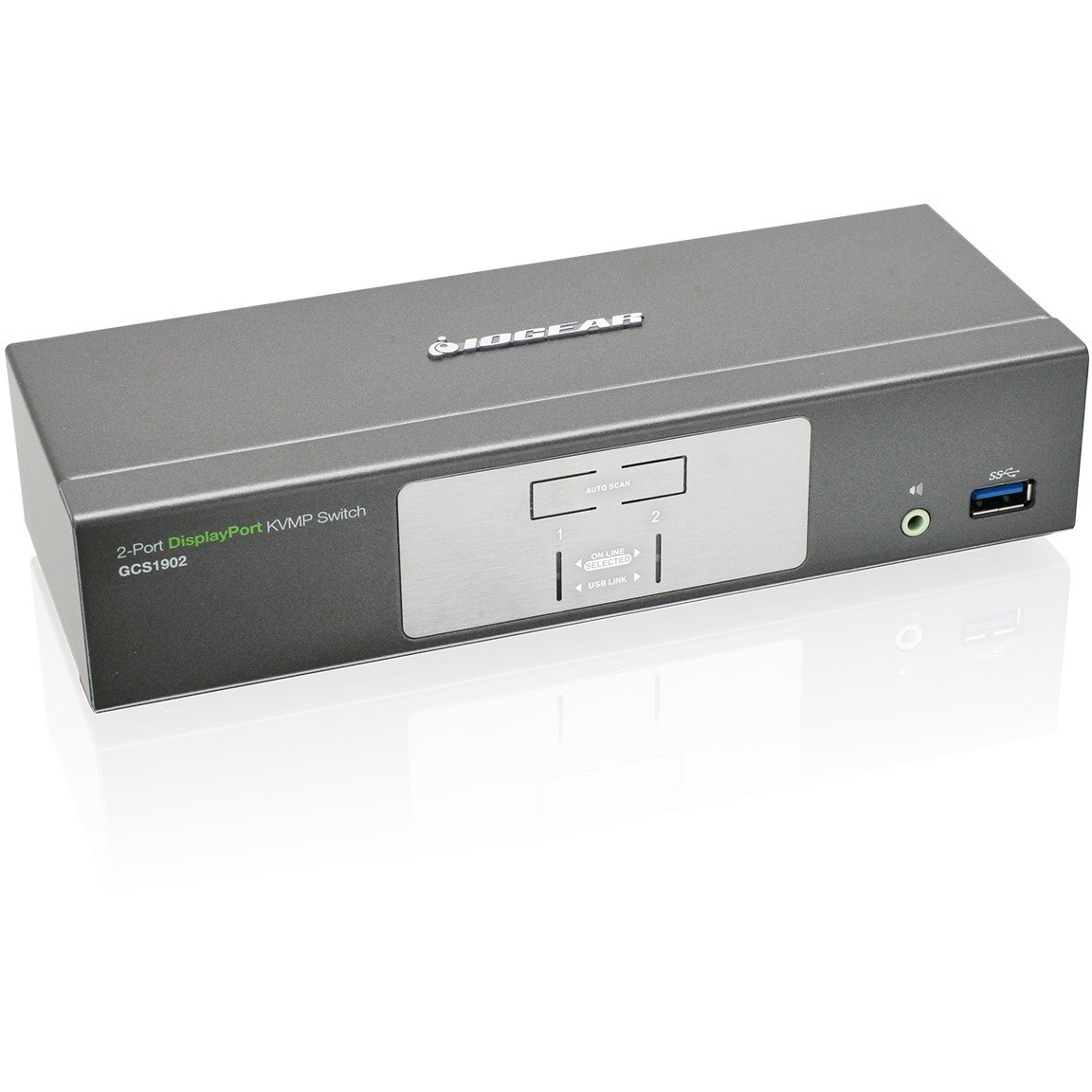 IOGEAR 2-Port DisplayPort KVMP Switch with USB 3.0 Hub (TAA Compliant)