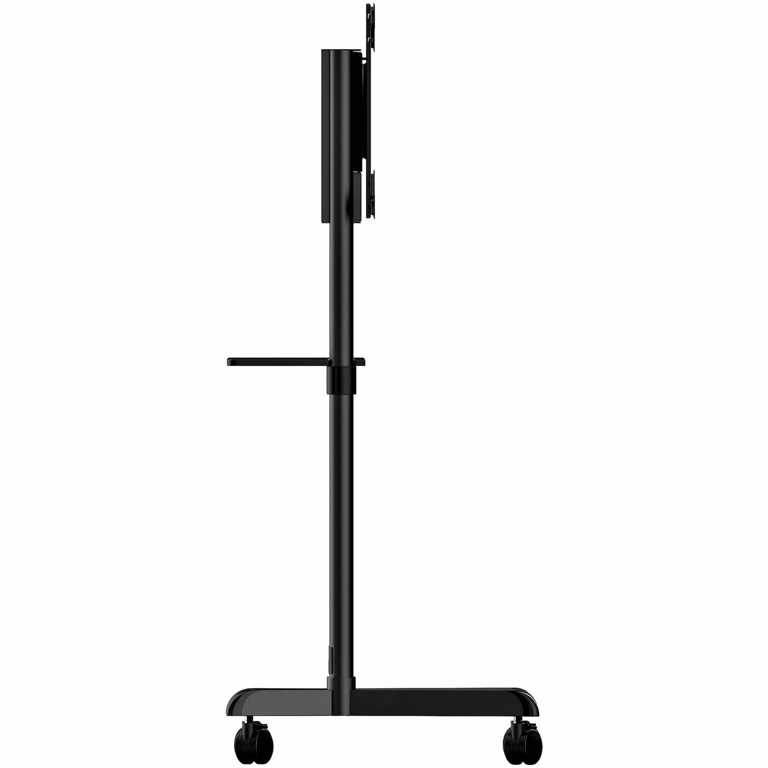 StarTech.com Mobile TV Cart, Portable Rolling TV Stand, 37-70 inch VESA Display Mount (154lb/70kg), Shelf & Storage, Rotate/Tilt Display