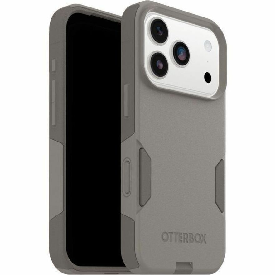 OtterBox Commuter Rugged Case for Apple iPhone 17 Pro Smartphone - Textured Sides - Gray Comfort (Beige)