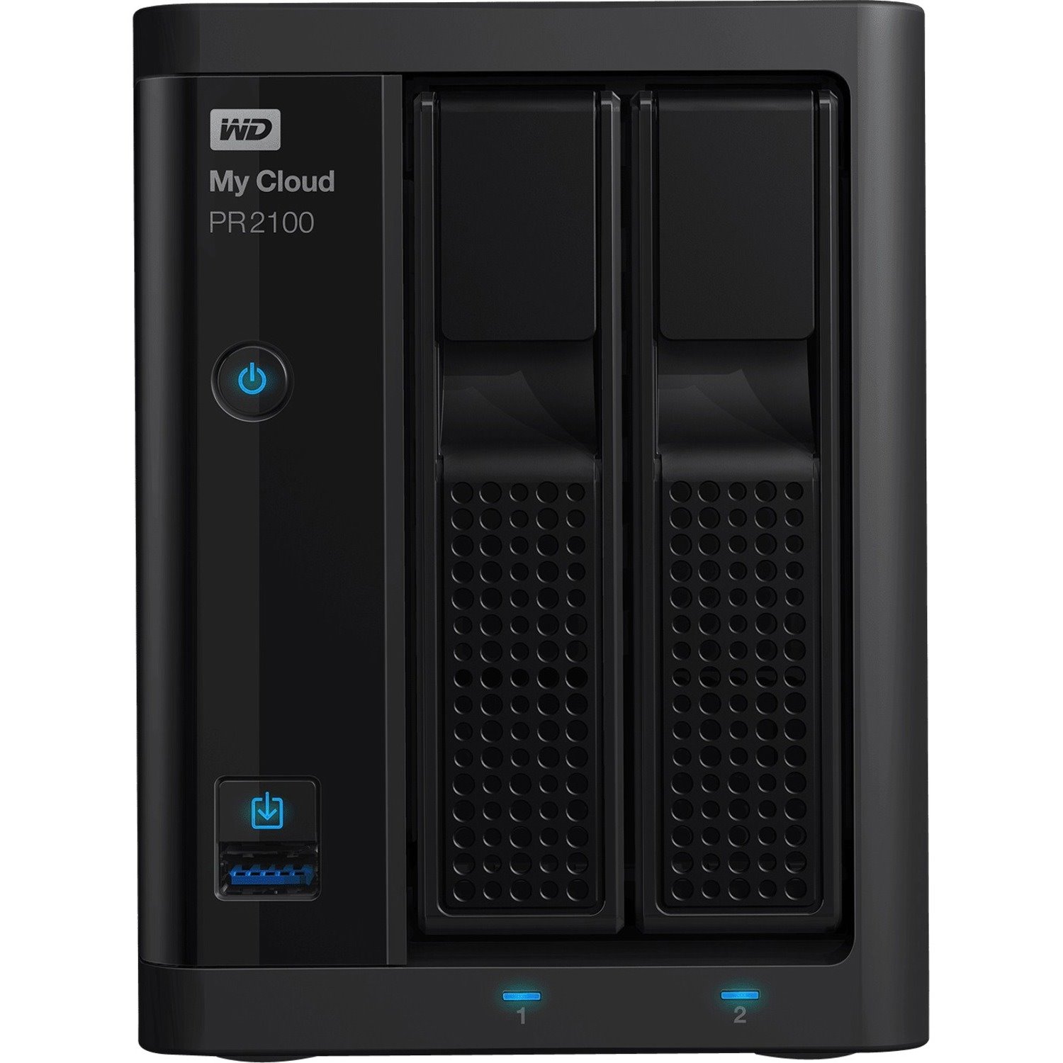WD My Cloud Pro PR2100 2 x Total Bays NAS Storage System - 4 TB HDD Pentium N3710 Quad-core (4 Core) 1.60 GHz - 4 GB RAM - DDR3L SDRAM Desktop