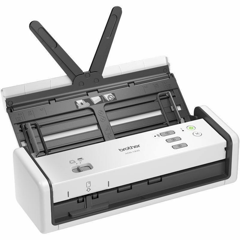 Brother ADS-1300 Sheetfed Scanner - 600 dpi Optical - White