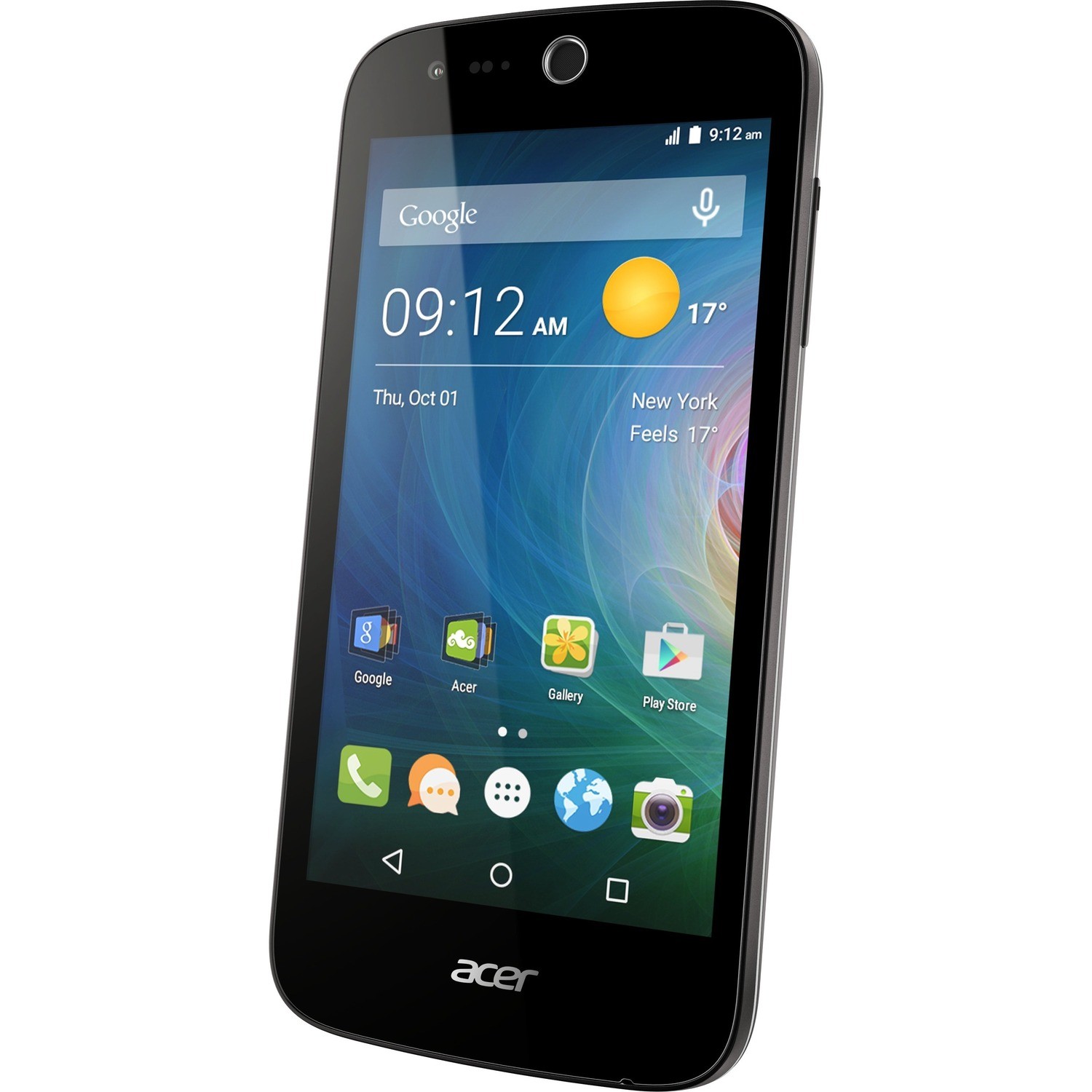 Acer Liquid T01 LiquidZ33 8 GB Smartphone - 11.4 cm (4.5") LCD FWVGA 854 x 480 - Quad-core (4 Core) 1.10 GHz - 1 GB RAM - Android 5.1.1 Lollipop - 4G - Black