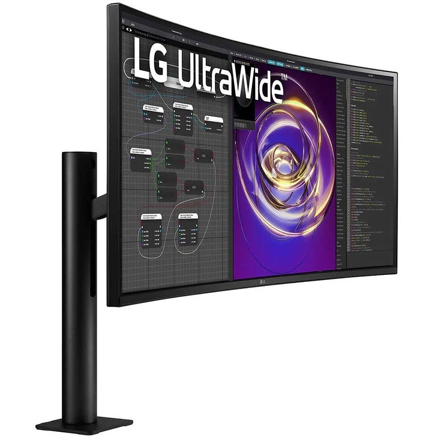 LG Ultrawide 34BP88CN-B 34" Class UW-QHD Curved Screen LCD Monitor - 21:9 - Black