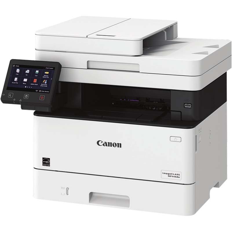 Canon imageCLASS MF455dw Laser Multifunction Printer-Monochrome-Copier/Fax/Scanner-40 ppm Mono Print-600x600 dpi Print-Automatic Duplex Print-350 sheets Input-600 dpi Optical Scan-Wireless LAN-Apple AirPrint-Canon PRINT Business-Mopria