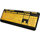 Adesso Luminous 4X Large Print Multimedia Desktop Keyboard