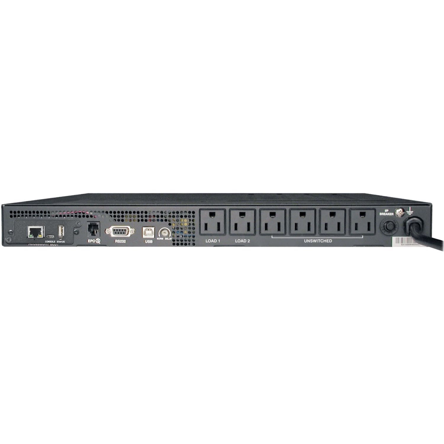 Tripp Lite by Eaton SmartPro 120V 1kVA 800W Line-Interactive Sine Wave UPS, 1U Rack/Vertical, WEBCARDLX Network Interface, USB, DB9, 6 Outlets