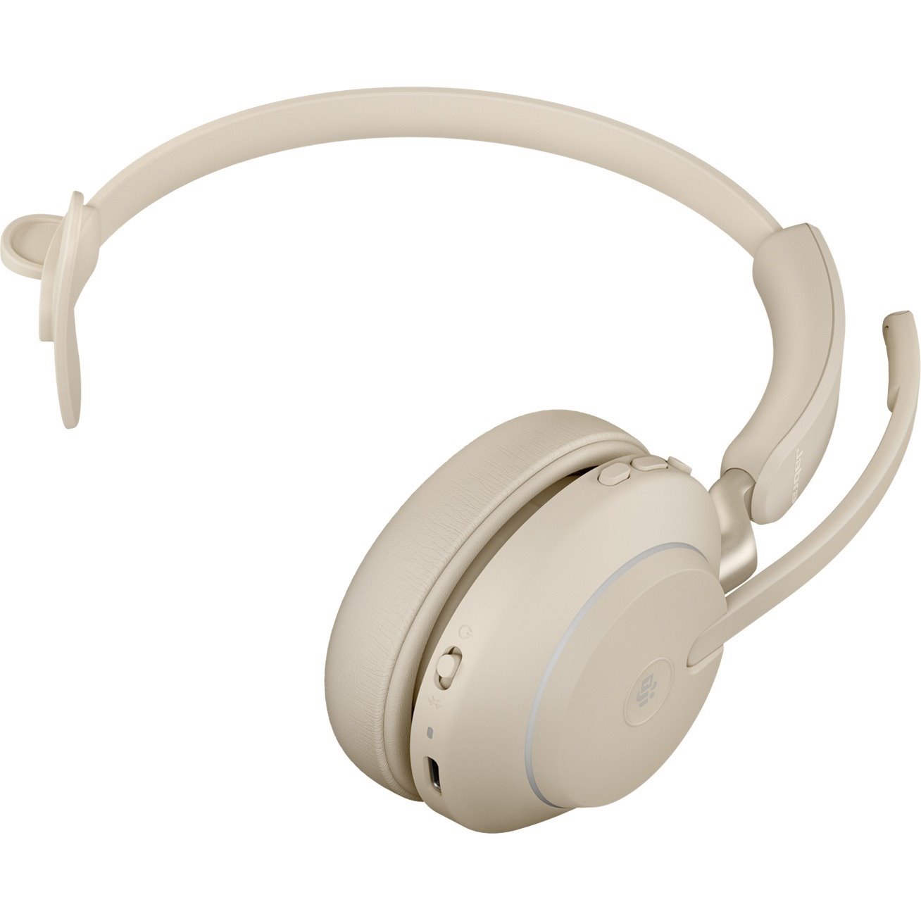 Jabra Evolve2 65 Wireless Over-the-head Mono Headset - Beige