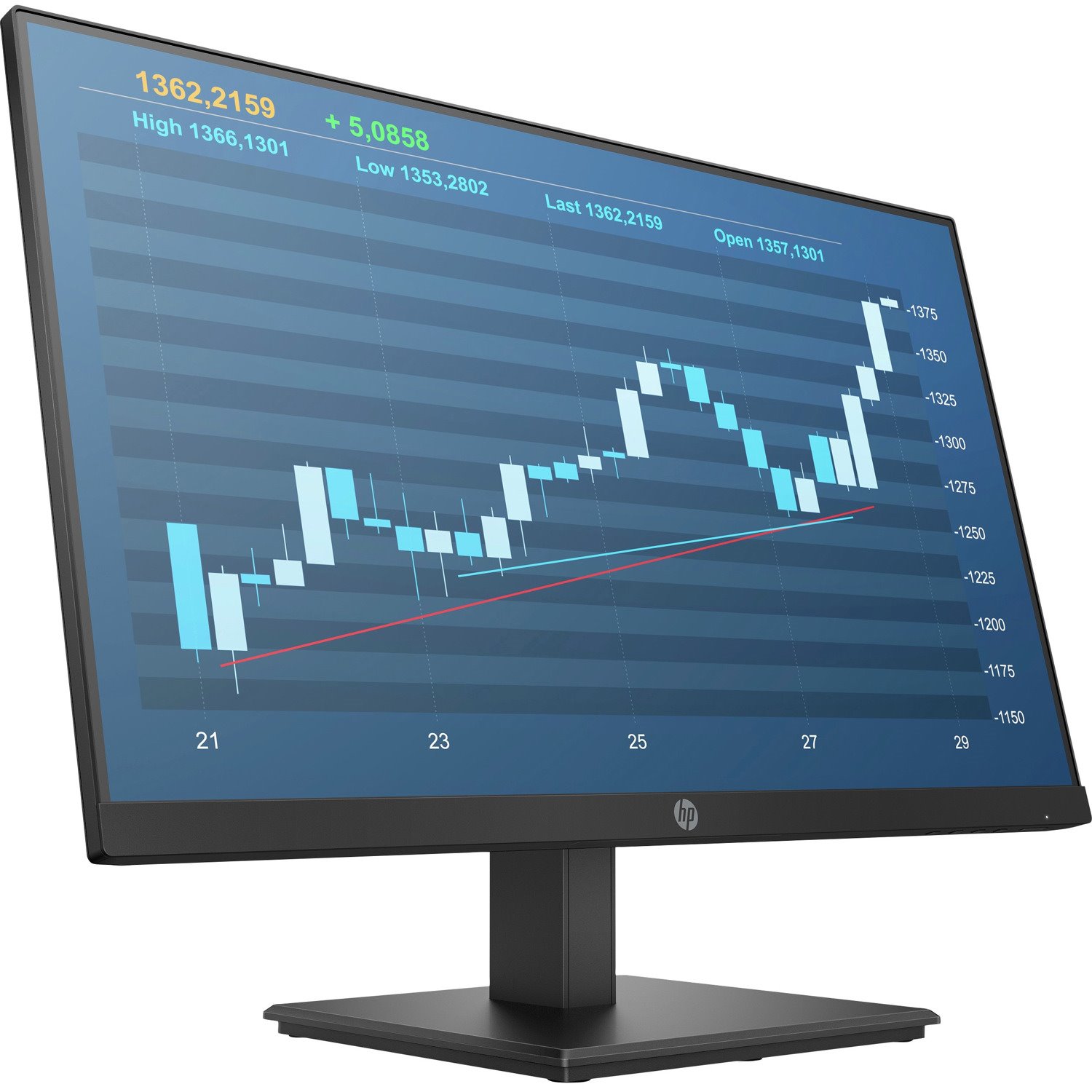 HP P244 24" Class Full HD LCD Monitor - 16:9 - Black