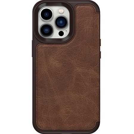 OtterBox Strada Carrying Case (Wallet) Apple iPhone 13 Pro Cash, Card, Smartphone - Espresso Brown