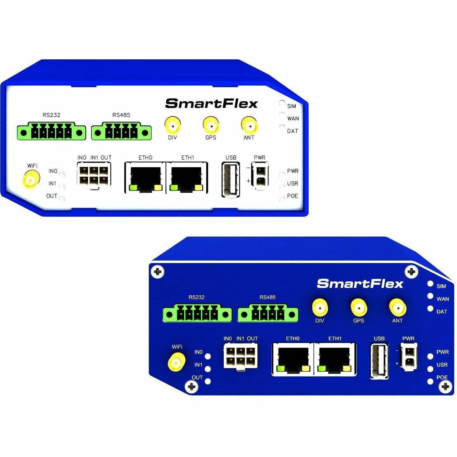 B+B SmartWorx SmartFlex SR308 Wi-Fi 4 IEEE 802.11a/b/g/n 2 SIM Ethernet, Cellular Modem/Wireless Router