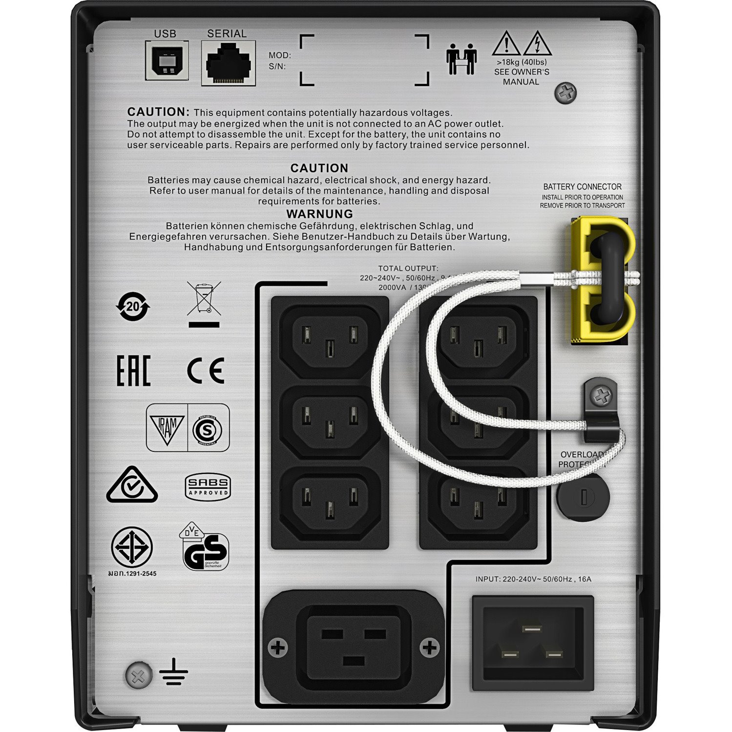 APC by Schneider Electric Smart-UPS Line-interactive UPS - 2 kVA/1.30 kW