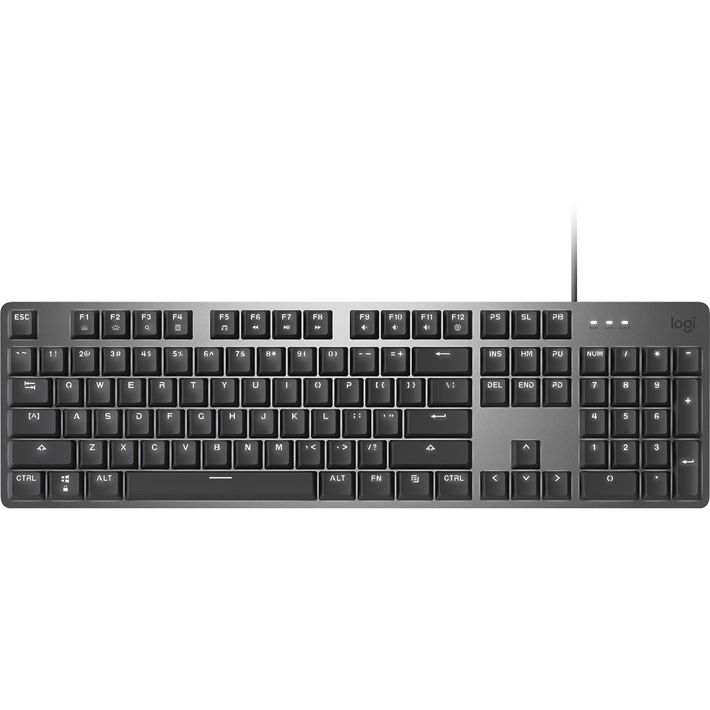 Logitech K845 Mechanical Illuminated Corded Aluminum Keyboard (TTC Brown) - Brown Box