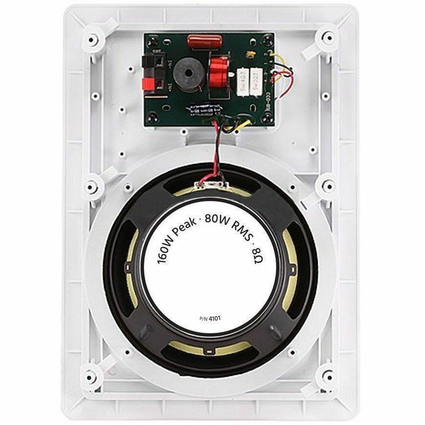 Monoprice Wall Speakers 8 Inch 2-Way (Pair)
