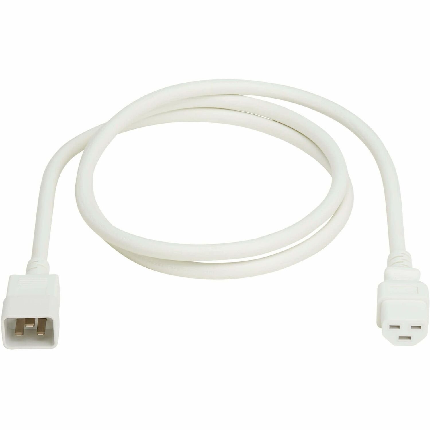 Eaton Tripp Lite Series Power Cord, C20 to C21 - Heavy-Duty, 20A, 250V, 12 AWG, 5 ft. (1.5 m), White