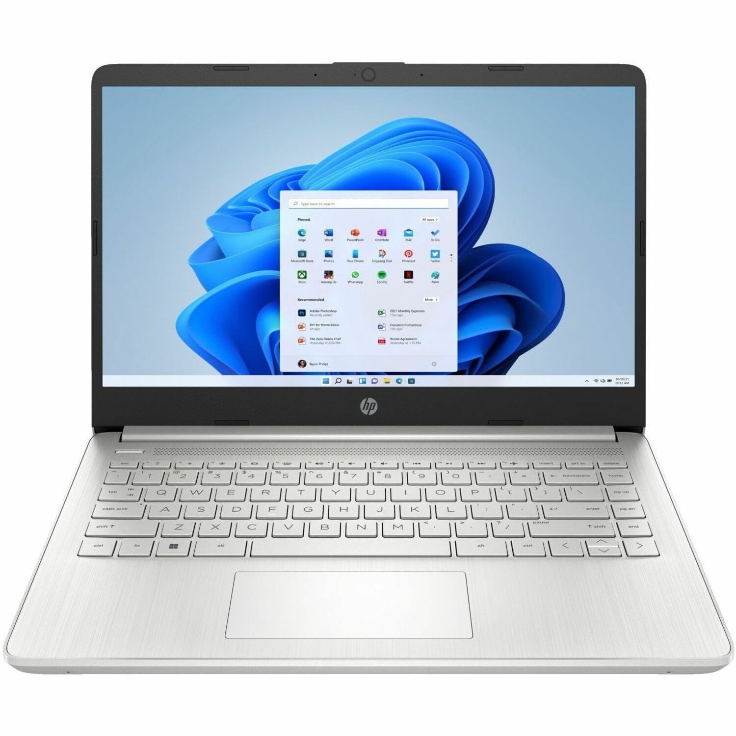 HP 14-d3000 14-dq3105ds 14" Notebook - HD - Intel Pentium Silver N6000 - 4 GB - 128 GB SSD - Natural Silver