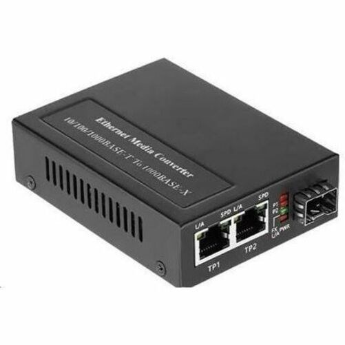 1000BASE-T to 1000BASE-FX POE+ Media Converter