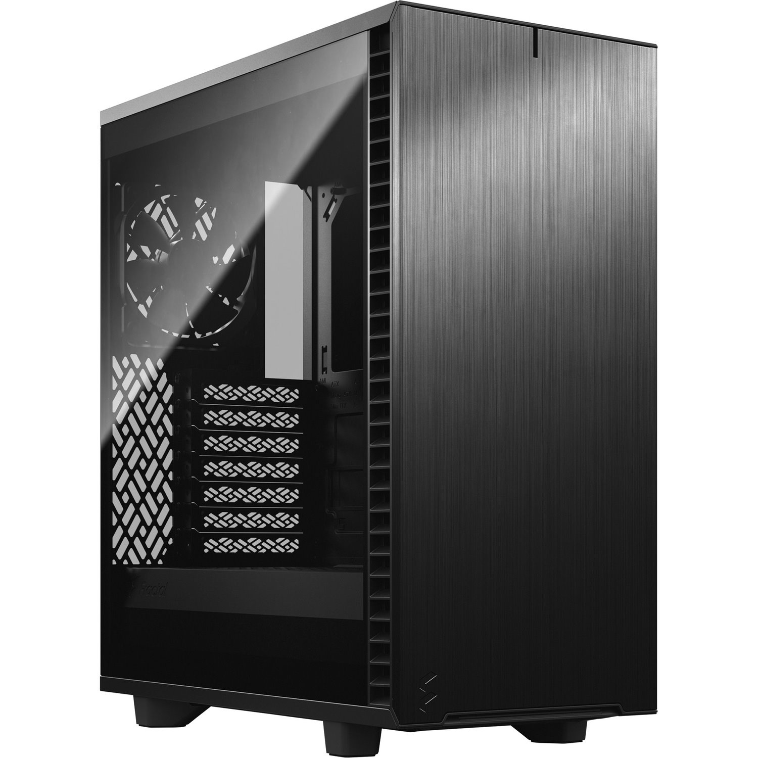 Fractal Design Define 7 Computer Case - ATX Motherboard Supported - Mid-tower - Brushed Aluminium - Dark Black