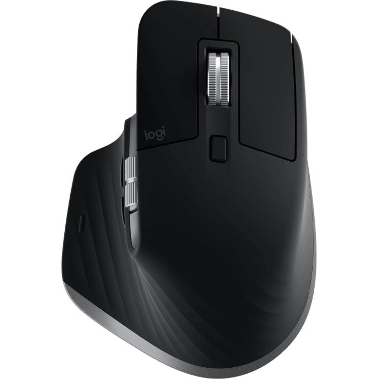 Logitech MX Master 3 Advanced Wireless Mouse for Mac, Ultrafast Scrolling, Use on Any Surface, Ergonomic, 4000 DPI, Customization, USB-C, Bluetooth, USB, Apple Mac, Space Gray