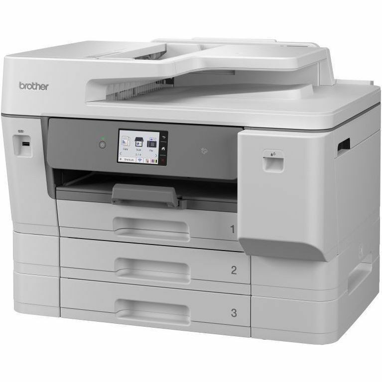 Brother Professional MFC-J6977DW Wired & Wireless Inkjet Multifunction Printer - Colour - White, Grey