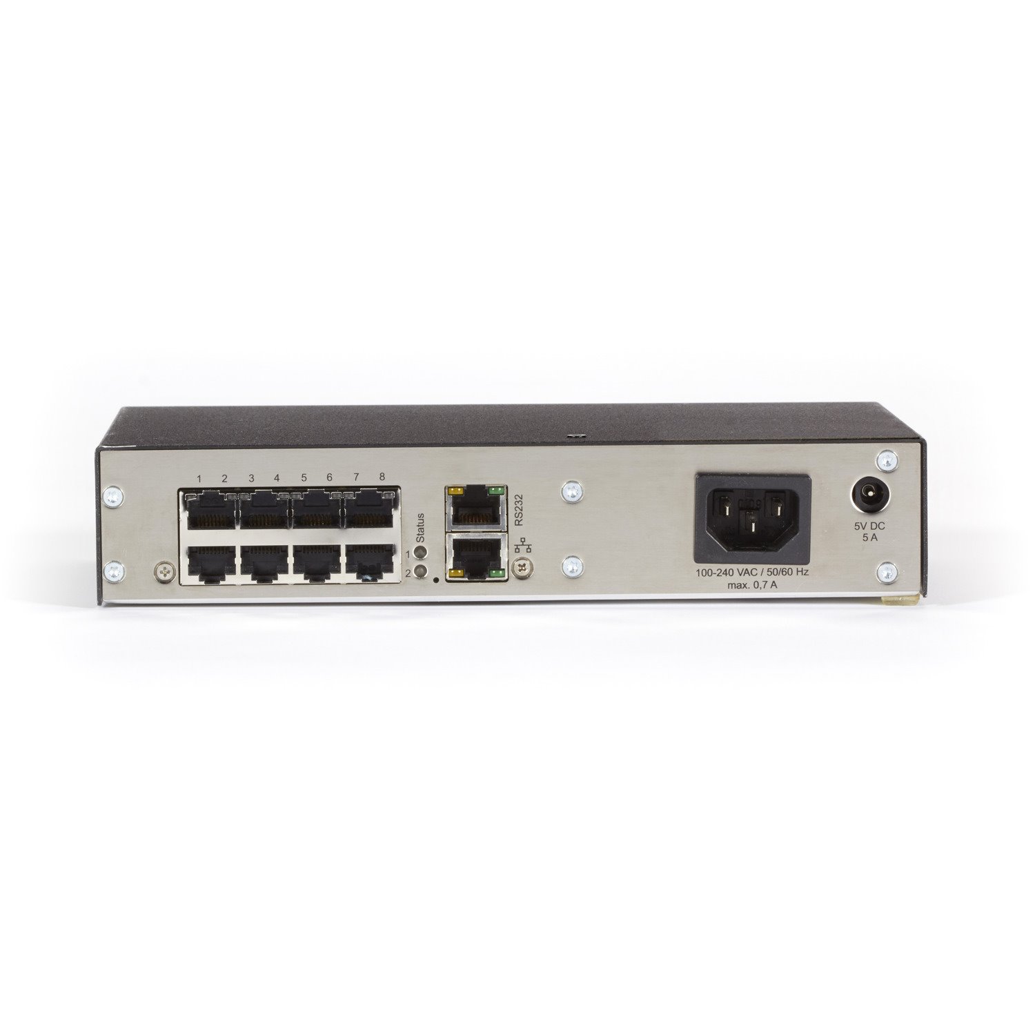 Black Box DKM Compact KVM Matrix Switch - Redundant Power, CATx, 8-Port