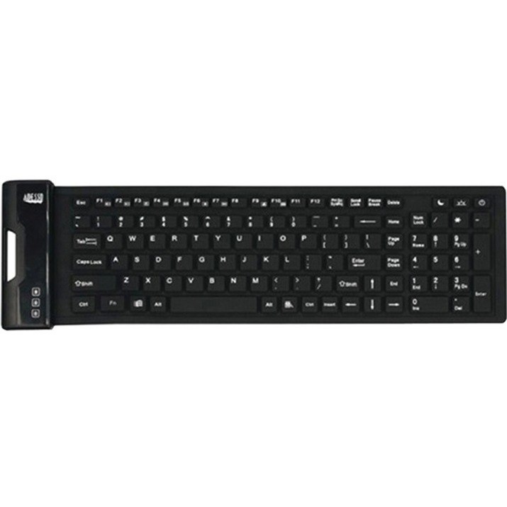 Adesso Antimicrobial Waterproof Flex Keyboard (Compact Size)