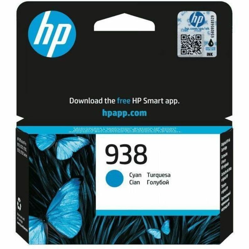 HP 938 Original Standard Yield Thermal Inkjet Ink Cartridge - Cyan Pack