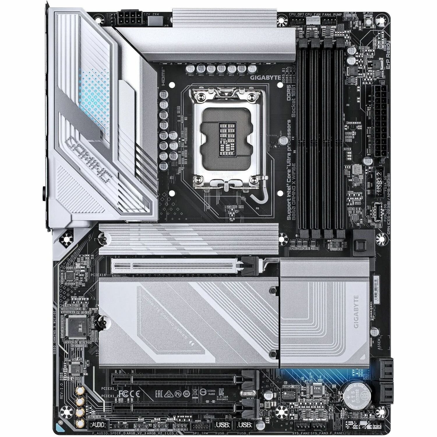 Gigabyte Ultra Durable B860 GAMING X WIFI6E Gaming Desktop Motherboard - Intel B860 Chipset - Socket LGA-1851 - ATX