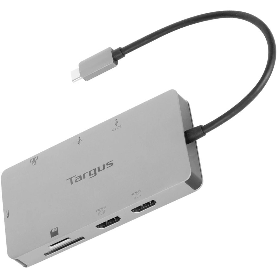 Targus DOCK423EU USB Type C Docking Station for Notebook/Monitor/Keyboard/Mouse - Charging Capability - Memory Card Reader - SD - Silver