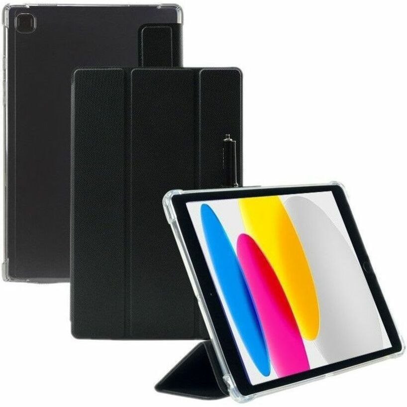MOBILIS EDGE Carrying Case (Folio) for 27.7 cm (10.9") Apple iPad (10th Generation) Tablet, Stylus - Black, Transparent