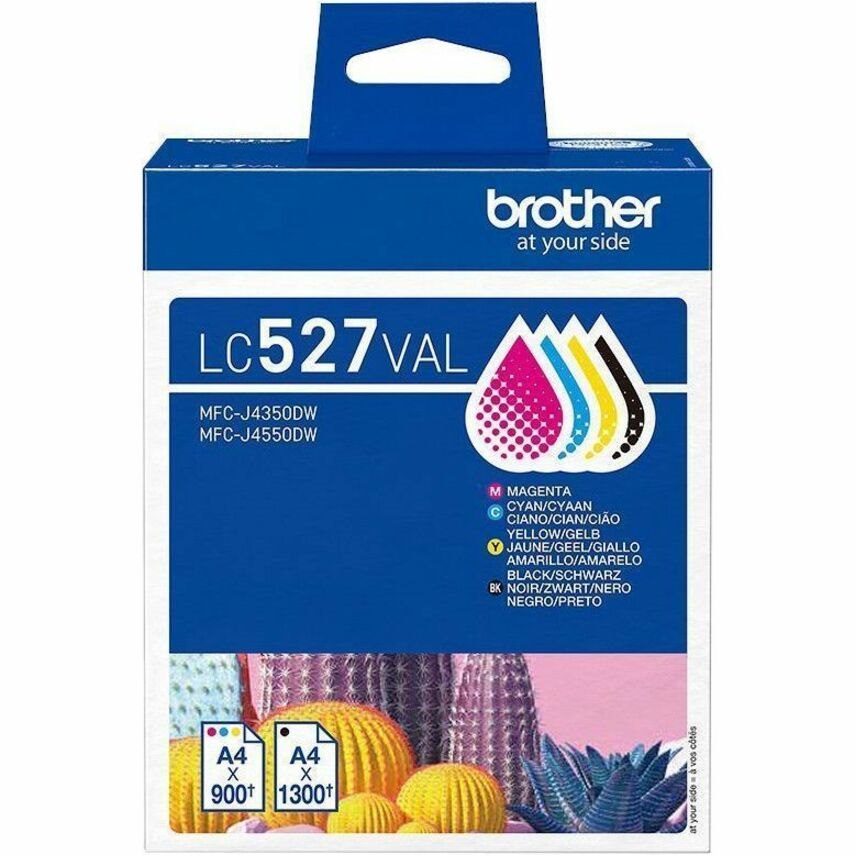 Brother LC527VAL Original Inkjet Ink Cartridge - Value Pack - Black, Cyan, Magenta, Yellow - 4 Pack