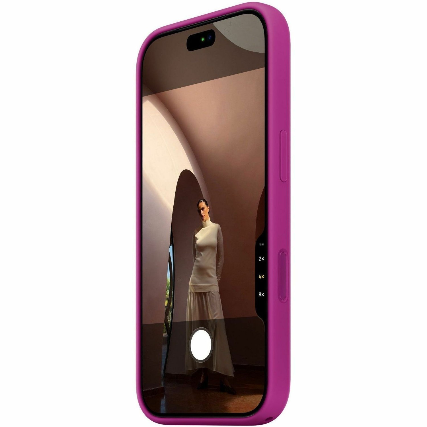 Apple Silicone Case Magsafe Iphone18pro Magenta