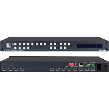 Kramer VS-48H2 4x8 4K HDR HDCP 2.2 Matrix Switcher with Digital Audio Routing