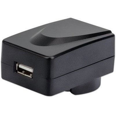 Wall/Power Charger USB-A International (Clearance Pricing), USB-A Port, For use in Europe, UK, USA and Australia (interchangeable adaptor), Three Year Warranty, Black
