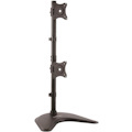 StarTech.com Vertical Dual Monitor Stand, Heavy Duty Steel, Monitors up to 27" (22lb/10kg), Vesa Monitor, Computer Monitor Stand