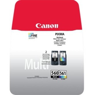 Canon PG-560/CL-561 Original Inkjet Ink Cartridge - Multi-pack - Black, Colour - 2 / Pack