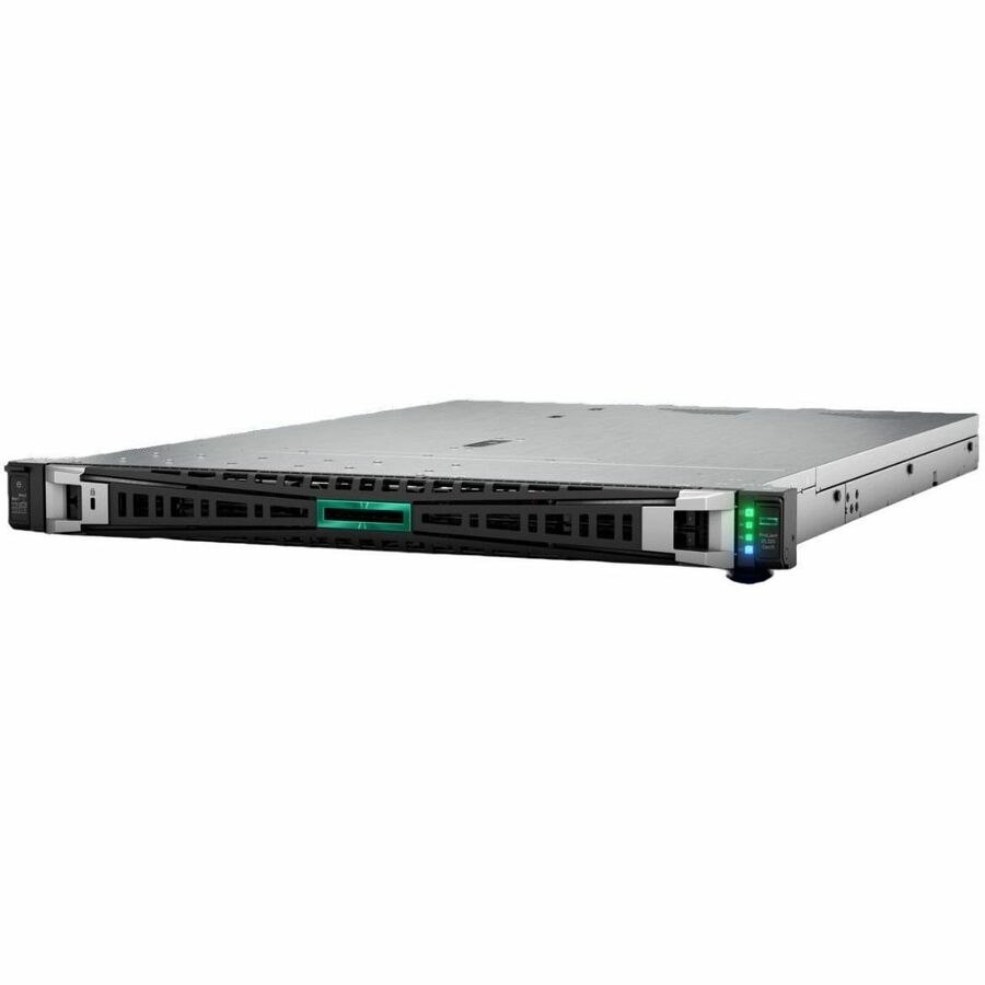HPE ProLiant DL320 G11 1U Rack Server - 1 Xeon Gold 6530 2.10 GHz - 128 GB RAM - 7.20 TB HDD - (3 x 2.4TB) HDD Configuration - 3.84 TB SSD - (2 x 1.92TB) SSD Configuration - Serial ATA/600, 12Gb/s SAS Controller