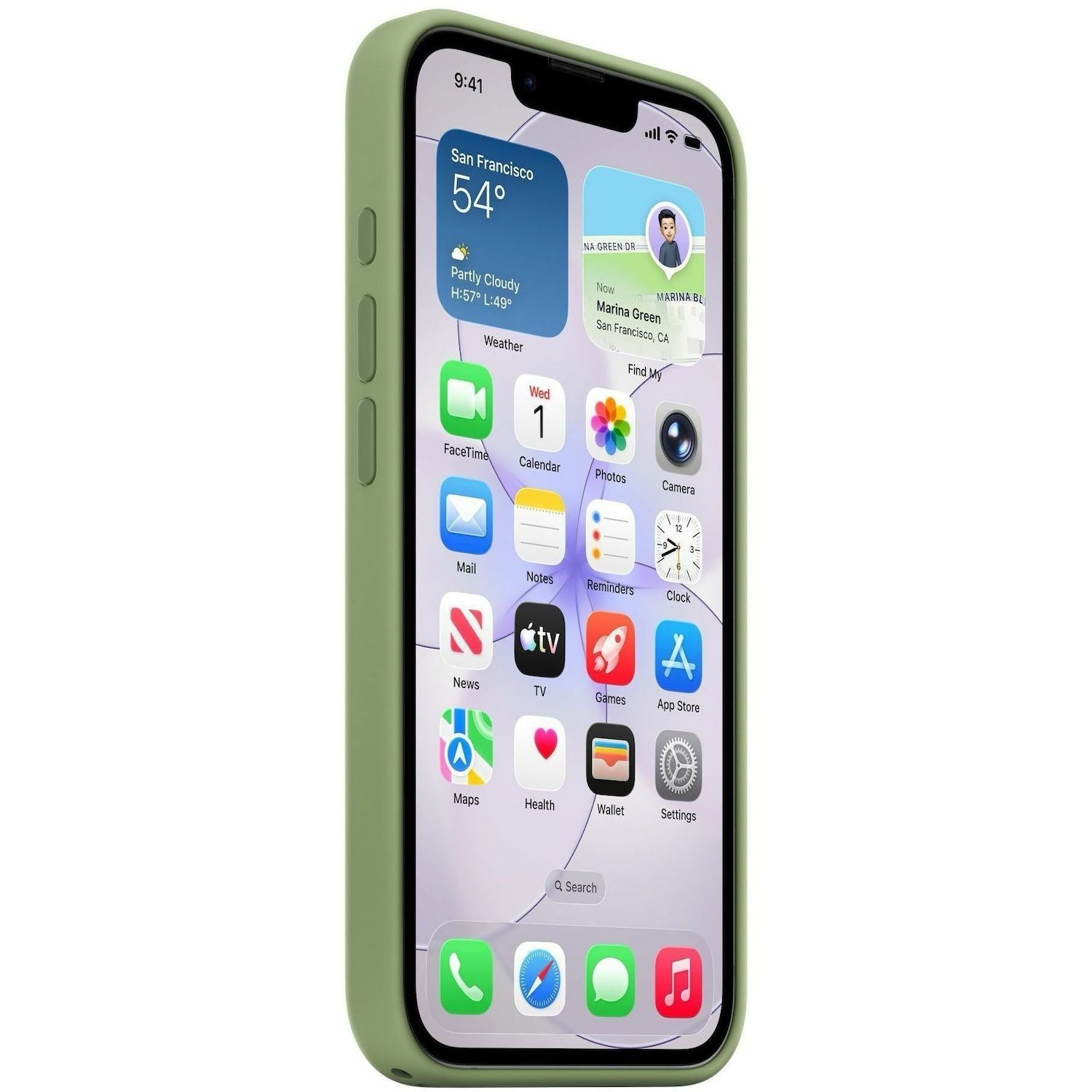 Apple Iphone 17E Silicone Case With Magsafe Light Moss