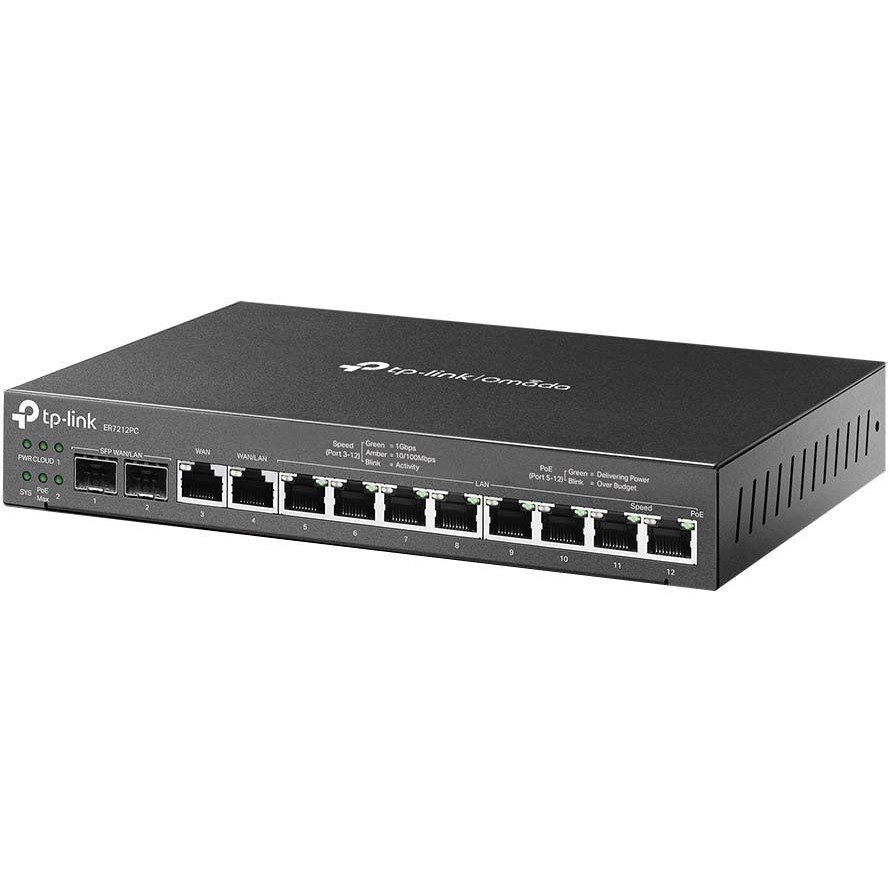 TP-Link ER7212PC - Omada PoE Switch & Controller 3-in-1 Gigabit VPN Router