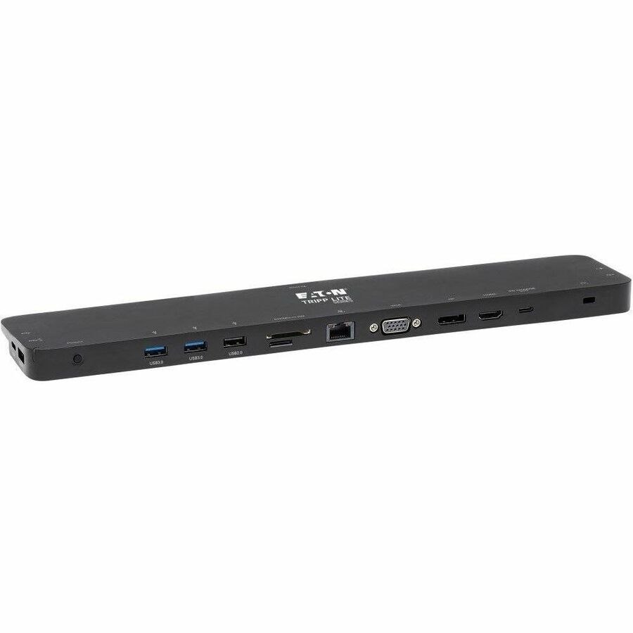 Eaton Tripp Lite Series USB-C Dock, Triple Display - 4K HDMI & DP, VGA, USB 3.x (5Gbps) and USB 2.0 Hub Ports, GbE, 100W PD Charging