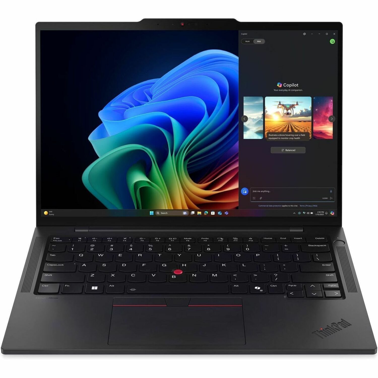 Lenovo ThinkPad T14s Gen 6 21QX000NUS 14" Touchscreen Copilot+ PC Notebook - WUXGA - Intel Core Ultra 7 268V - 32 GB - 1 TB SSD - English Keyboard - Black