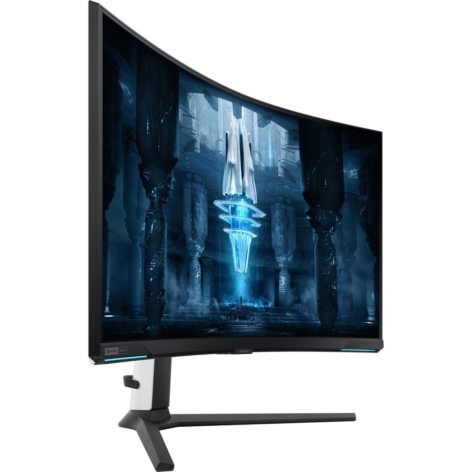 Samsung Odyssey Neo G8 S32BG850NU 32" Class 4K UHD Curved Screen Gaming LCD Monitor - 16:9 - Black, White