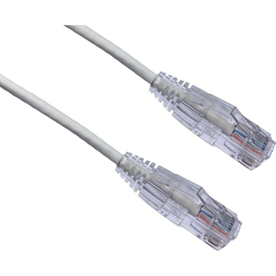 Axiom 30FT CAT6A BENDnFLEX Ultra-Thin Snagless Patch Cable 650mhz (White)