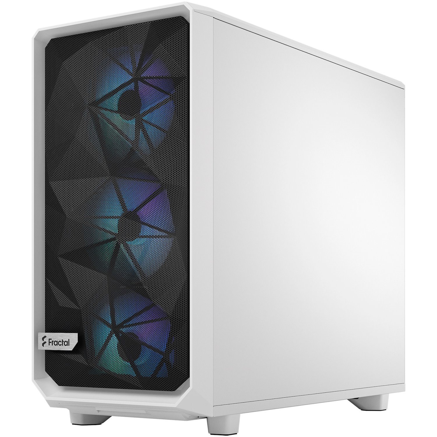 Fractal Design Meshify 2 Lite Computer Case - EATX, ATX Motherboard Supported - Tower - Tempered Glass, Steel - White