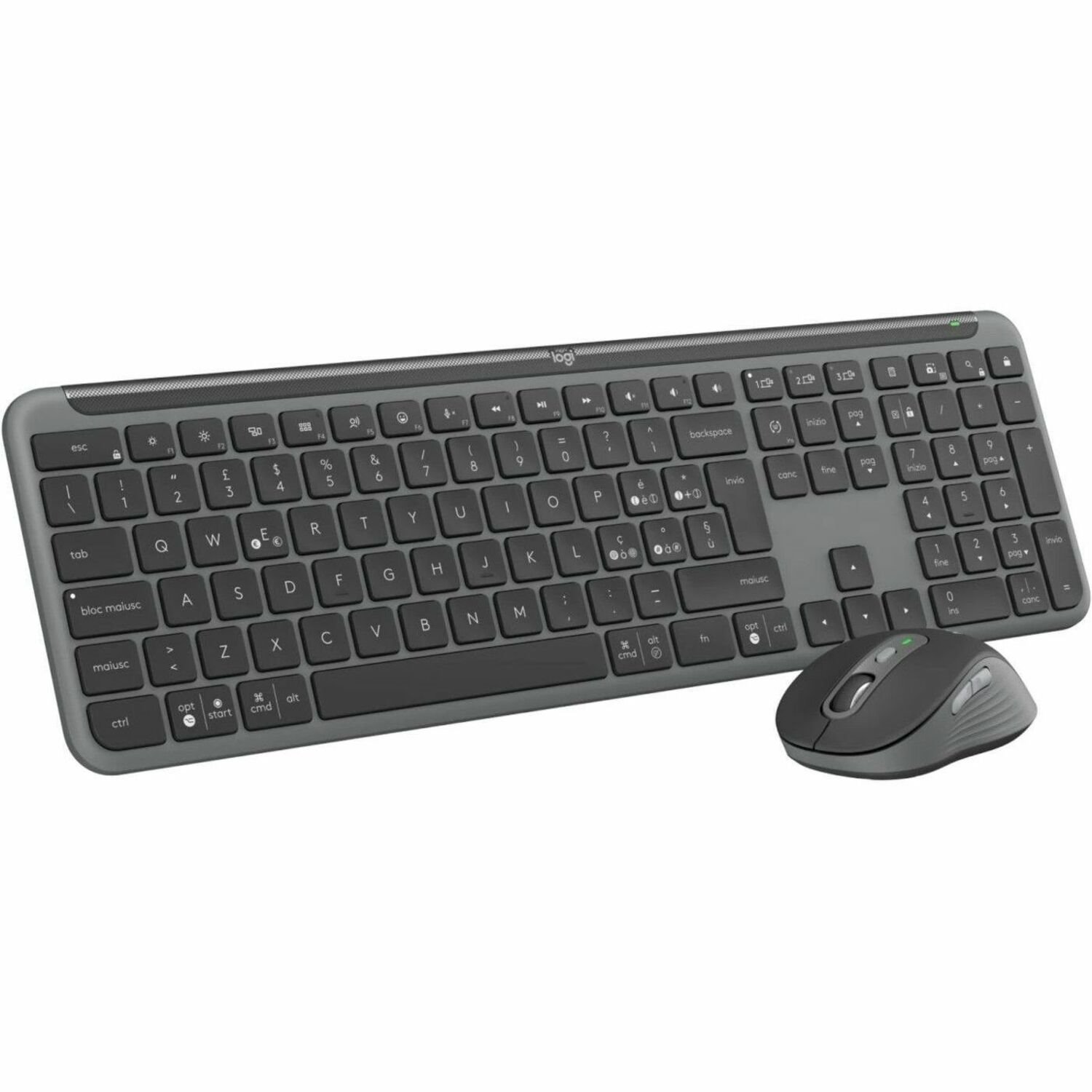 Logitech Signature Slim MK950 Tastatur & Maus - QWERTY - Italienisch