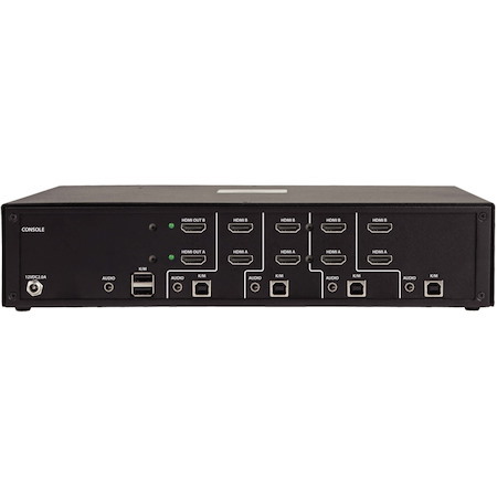 Tripp Lite by Eaton 4-Port Dual-Monitor Secure KVM Switch, HDMI, 4K, NIAP PP3.0, Audio, TAA