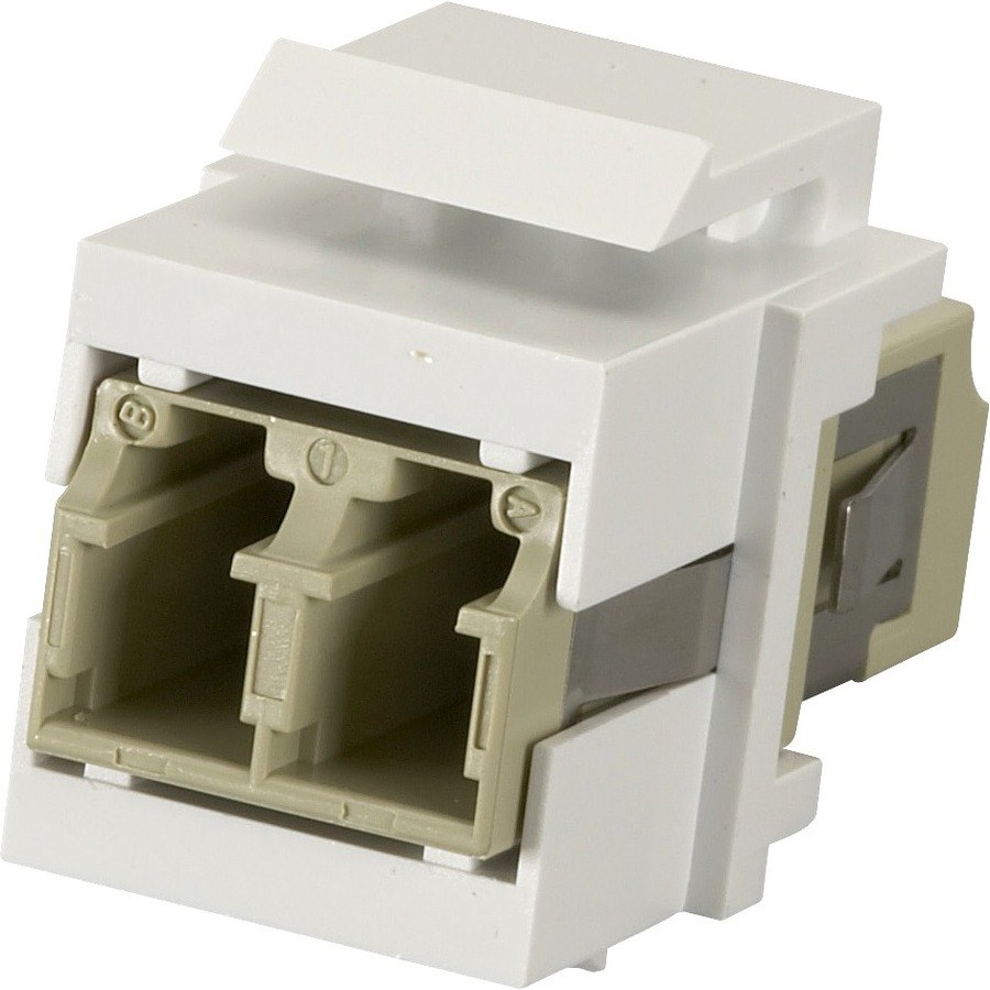 Black Box Keystone Snap Fitting - LC, White