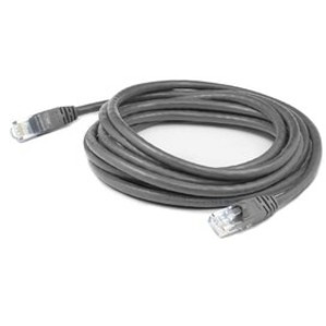 AddOn 2ft Gray CAT 6 PVC Ethernet Cable Snagless Bubble Boot RJ-45 M/M